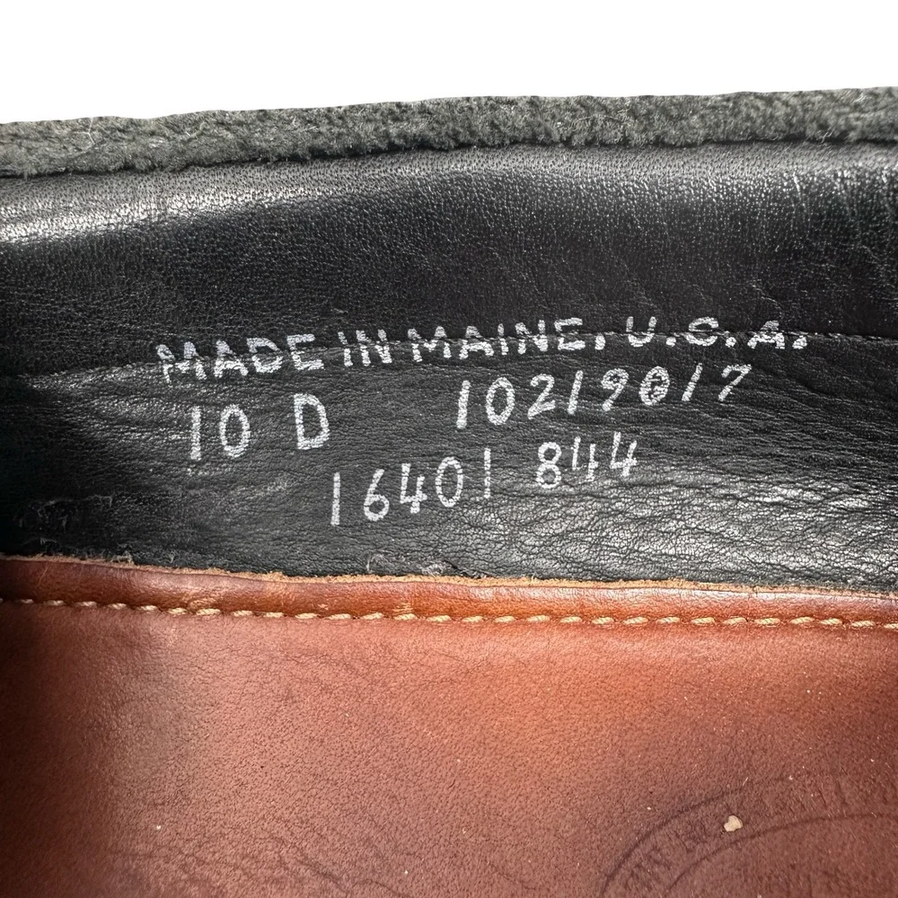 Rancourt & Co GH Powell Mens 10 D Blue Suede Boat Shoes Made in Maine USA 16401